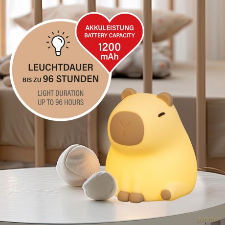 Nachtlicht Piggy, braun