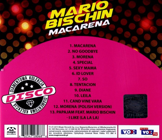 Mario Bischin: Diamentowa Kolekcja Disco - Macarena [CD]