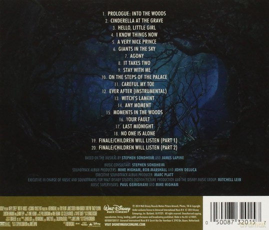 Into The Woods soundtrack (Tajemnice Lasu) [CD]