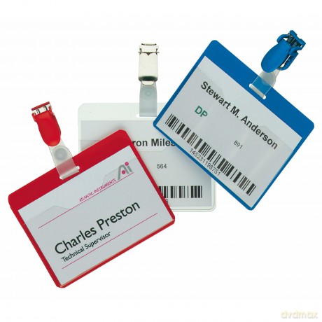 Durable: Namensschild.Clip 60x90 Offen