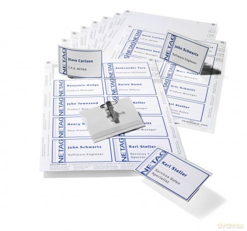 Durable: Namensschilder-Set Kombiklemme