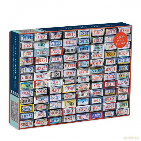 Nantucket License Plates 1000 Piece Puzzle [KSIĄŻKA]