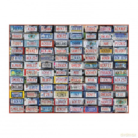 Nantucket License Plates 1000 Piece Puzzle [KSIĄŻKA]