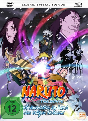 Naruto - Geheimmission im Land des ewigen Schnees - The Movie - Limited Edition (Mediabook) (Blu-ray [2xBlu-Ray]