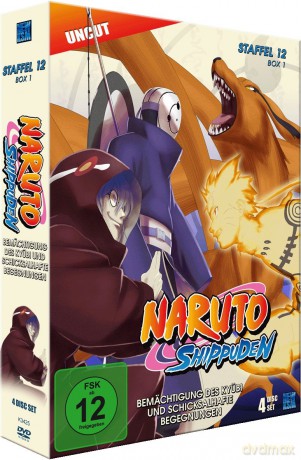 Naruto Shippuden - Bemächtigung des Kyubi und schicksalhafte Begegnungen - Staffel 12, Box 1: Folge [4DVD]