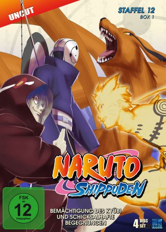 Naruto Shippuden - Bemächtigung des Kyubi und schicksalhafte Begegnungen - Staffel 12, Box 1: Folge [4DVD]
