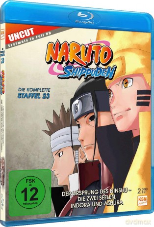 Naruto Shippuden - Der Ursprung des Ninshu - Die zwei Seelen, Indora und Ashura - Staffel 23: Episod [2xBlu-Ray]