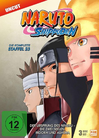 Naruto Shippuden - Der Ursprung des Ninshu - Die zwei Seelen, Indora und Ashura - Staffel 23: Episod [3DVD]