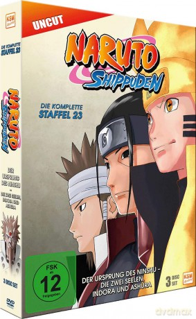 Naruto Shippuden - Der Ursprung des Ninshu - Die zwei Seelen, Indora und Ashura - Staffel 23: Episod [3DVD]