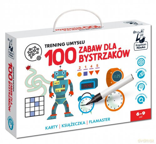 100 zabaw dla bystrzaków. Kapitan Nauka. Trening umysłu - Monika Sobkowiak [KSIĄŻKA]