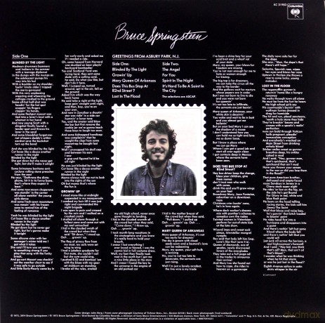 Bruce Springsteen: Greetings From Ashbury Park, N.j. [Winyl]