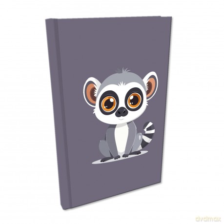 Notes A5 kratka Soft Touch Lemur