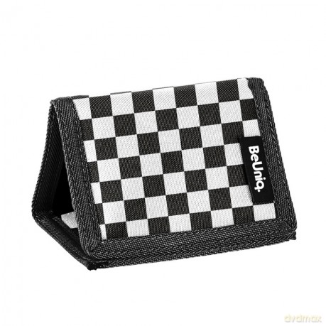 Portfel czarny kratka BeUniq BU26ZJ-882