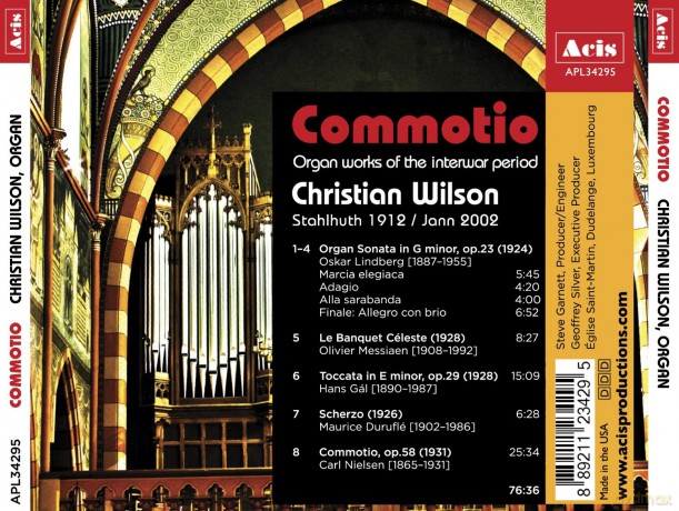 Christian Wilson: Commotio, organ works of the interwar period [CD]