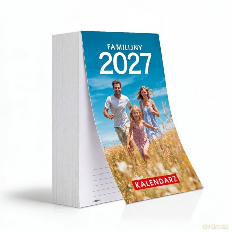 Kalendarz 2027 A5 Zdzierak Duży Familijny [KALENDARZ]