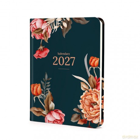 Kalendarz 2027 A6 Photo Mat Tygodni. Ciemny kwiaty [KALENDARZ]