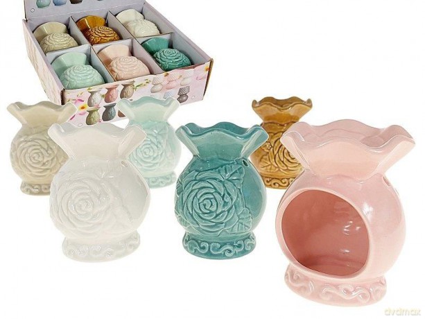 Kominek ceramiczny na tealighty 7,5cm MIX