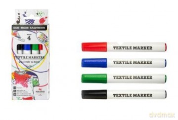 Markery do tkanin 2,5mm 4 kolory