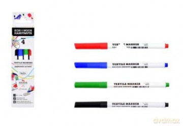 Markery do tkanin1,2mm 4 kolory