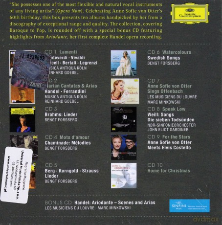 Anne Sofie Otter: 10 Classic Albums [BOX] [11CD]