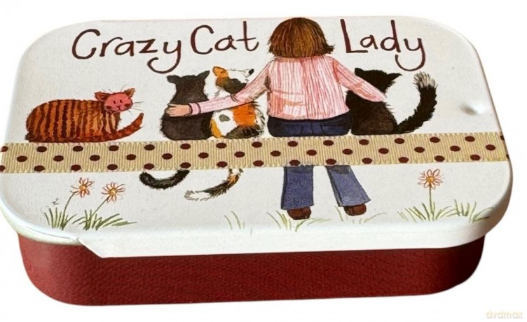 Puszka mała Crazy Cat Lady Kociara