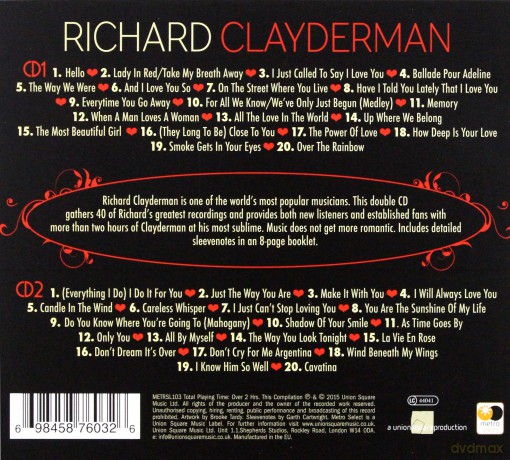 Richard Clayderman: Essential Love Songs [2CD]