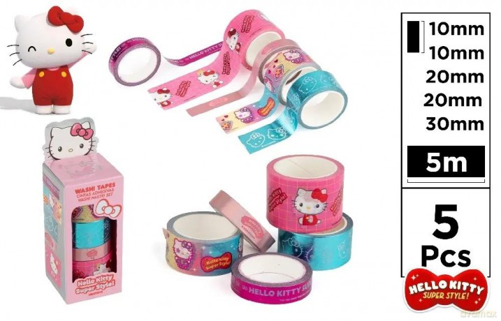 Taśmy dekoracyjne Hello Kitty 5szt
