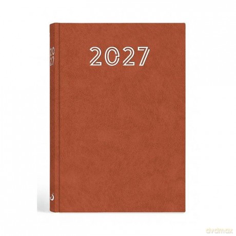 Terminarz 2027 A5 standard brązowy [KALENDARZ]
