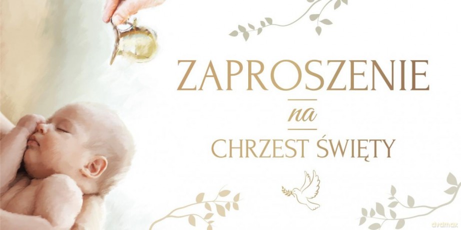 Zaproszenie na Chrzest Z115 (5szt)