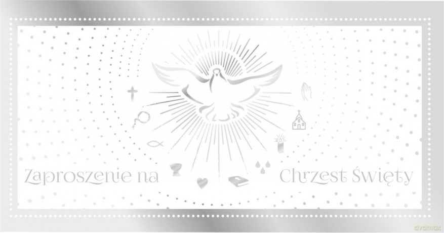 Zaproszenie na Chrzest Z46 (5szt)