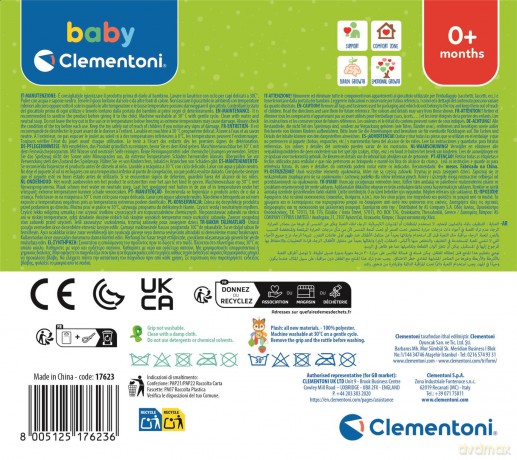 AS Baby Clementoni: Easy Peasy - Soft Fox (1000-17623)