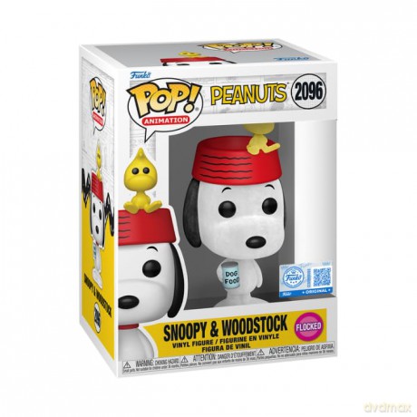 Funko Pop! Animation: Peanuts - Snoopy with Woodstock (Flocked) (Special Edition) #2096