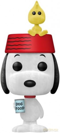 Funko Pop! Animation: Peanuts - Snoopy with Woodstock (Flocked) (Special Edition) #2096