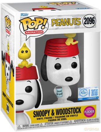 Funko Pop! Animation: Peanuts - Snoopy with Woodstock (Flocked) (Special Edition) #2096