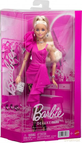 Mattel Barbie: Deluxe Style - Barbie with Fuchsia Evening Dress (JJN73)