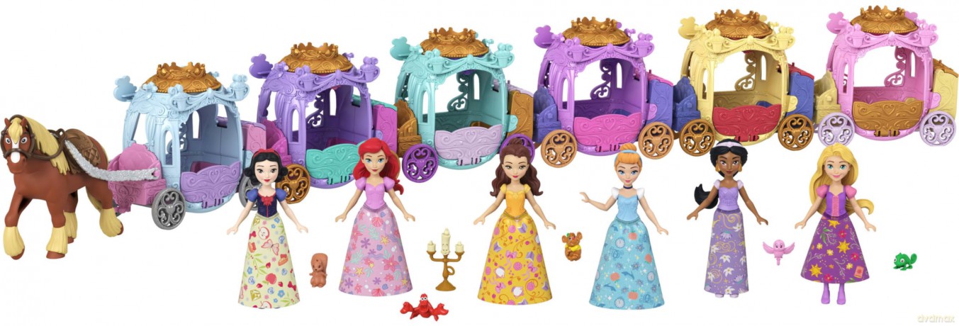 Mattel Disney Princess: Carriage Reveal - Mini Dolls (Random) (JLH89)