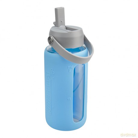 Paladone: Minecraft - Glass Water Bottle with Sleeve (PP16082MCF)