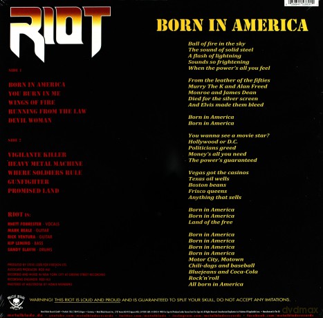 Riot: Born In America [Winyl]