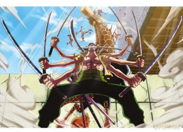 ONE PIECE - Poster Maxi 91.5x61 FSC MIX - Zoro vs Kaku
