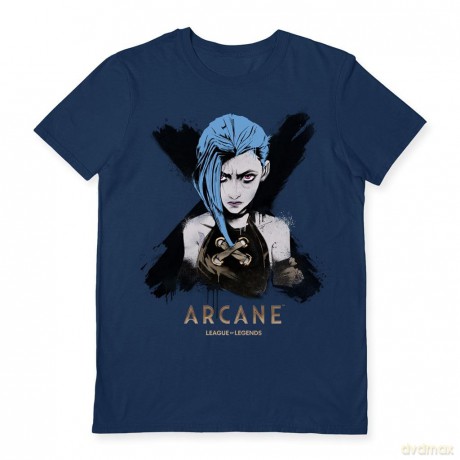 Arcane T-Shirt Jinx Portrait Size L
