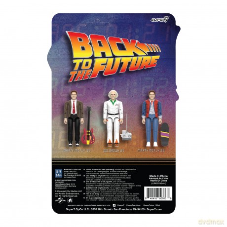 Back To The Future ReAction+ Action Figure Wave 01 Doc Brown '85