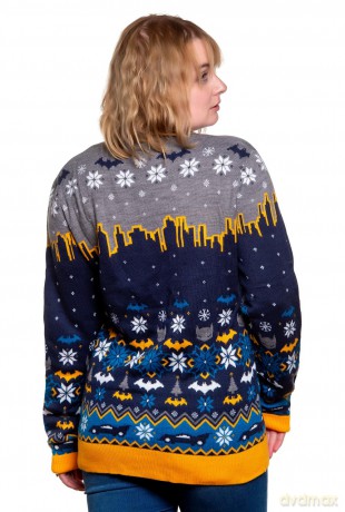 Batman Christmas Sweater Frosty Size L