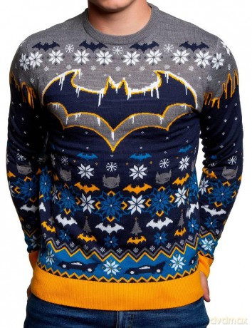 Batman Christmas Sweater Frosty Size M