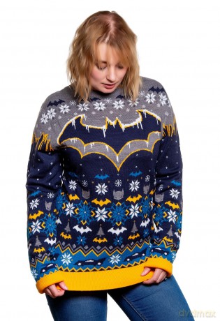 Batman Christmas Sweater Frosty Size XS