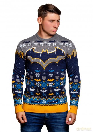 Batman Christmas Sweater Frosty Size XXL