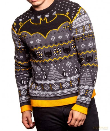 Batman Christmas Sweater Penguin Size M