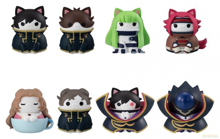 Code Geass: Lelouch of the Rebellion Mega Cat Project Mini Figures Code Genyass 3 cm Blind Box