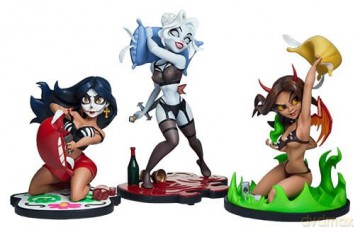 Coffin Comics Designer Statues Set Sleepover In Hell