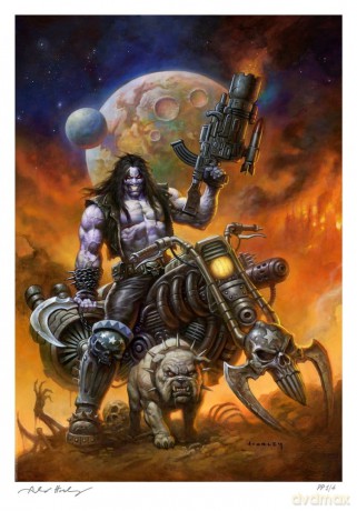 DC Comics Fine Art Print Loboâ˘: The Main Man by Alex Horley 46 x 61 cm - unframed