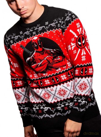 Deadpool Christmas Sweater Size L